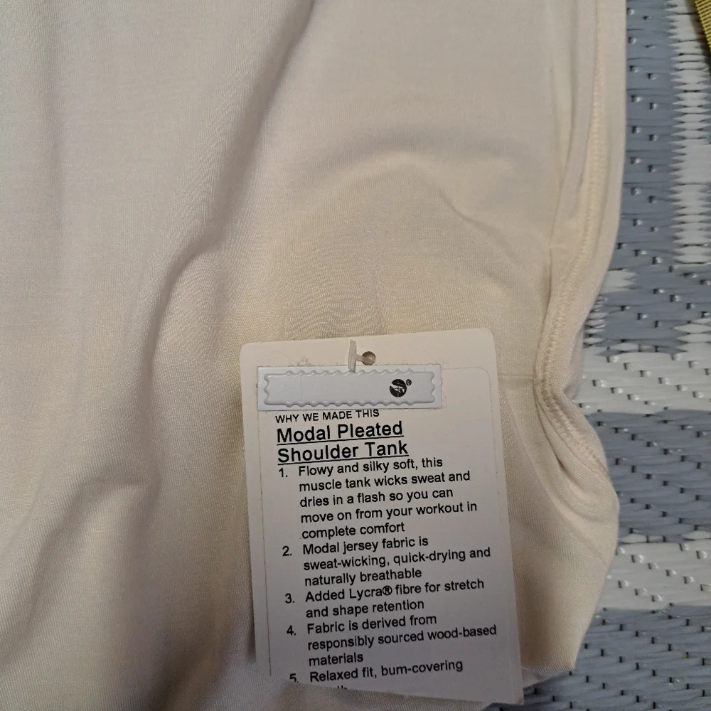 Lululemon‎ Modal Pleated Shoulder Tank Top - Picture 7 of 9